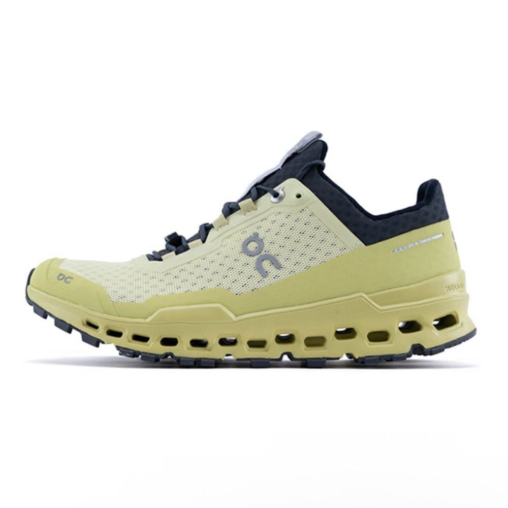 On Running Lime and Black Trail Shoes